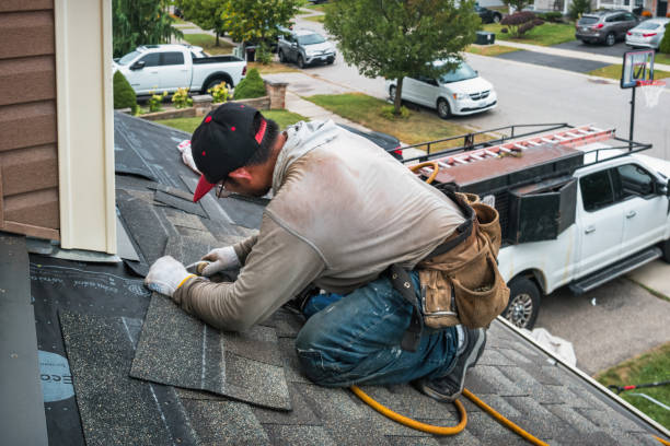 Professional Gutter Repair And Installation technician working in Glen Lyon, PA
